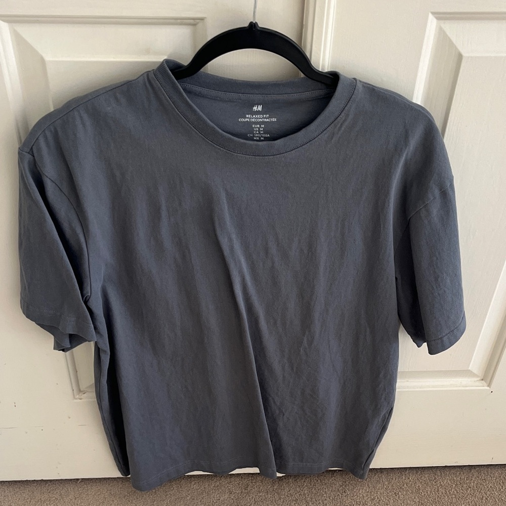 H&M Charcoal Crew Neck Tee